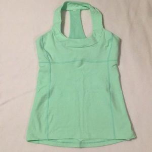 Lululemon Scoop Neck tank top fresh teal